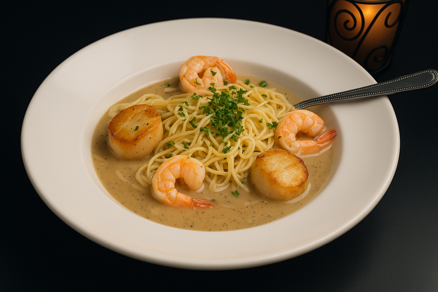 Shrimp & Scallops Pasta